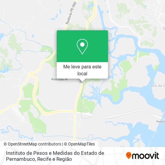 Instituto de Pesos e Medidas do Estado de Pernambuco mapa