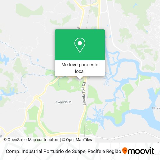 Comp. Industrial Portuário de Suape mapa