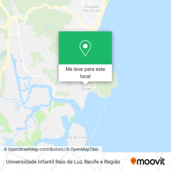 Universidade Infantil Raio de Luz mapa