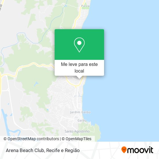 Arena Beach Club mapa