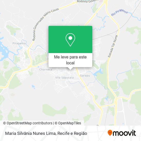 Maria Silvânia Nunes Lima mapa