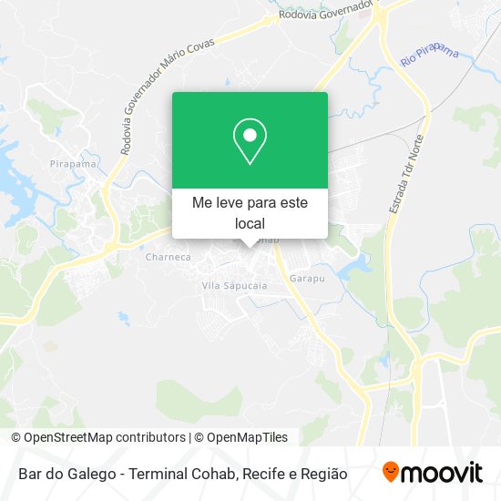 Bar do Galego - Terminal Cohab mapa