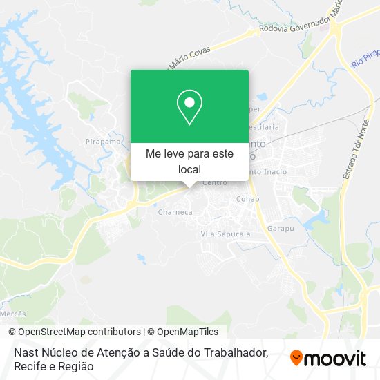 Nast Núcleo de Atenção a Saúde do Trabalhador mapa