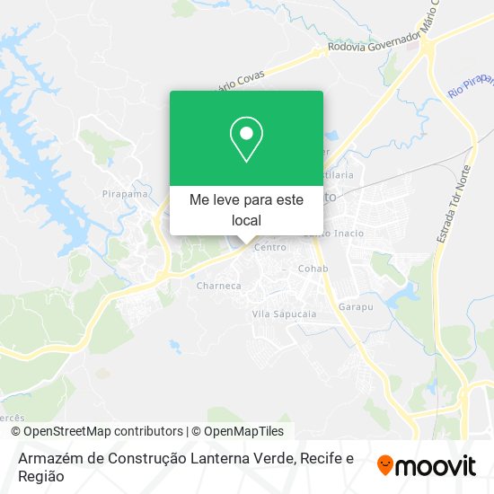 Armazém de Construção Lanterna Verde mapa