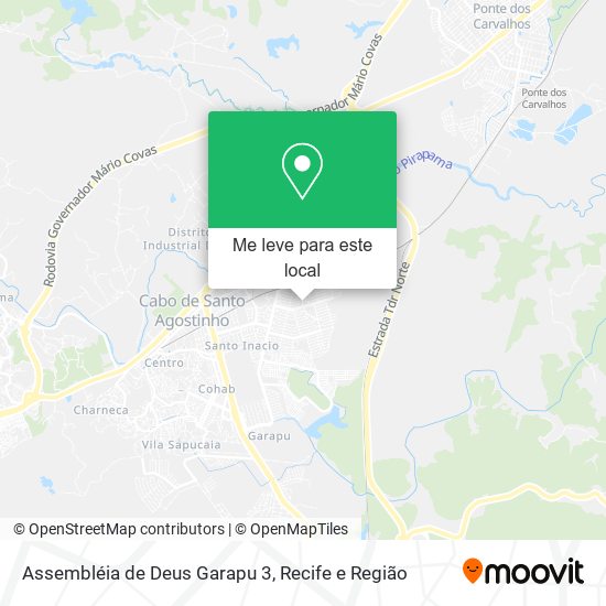 Assembléia de Deus Garapu 3 mapa
