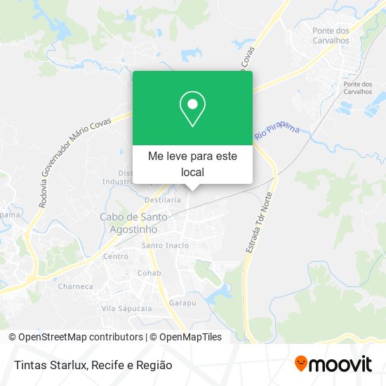 Tintas Starlux mapa