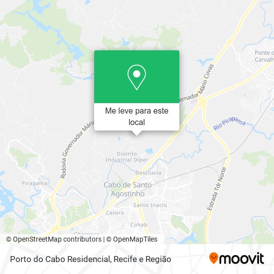 Porto do Cabo Residencial mapa