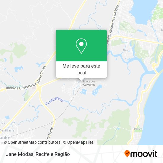Jane Modas mapa