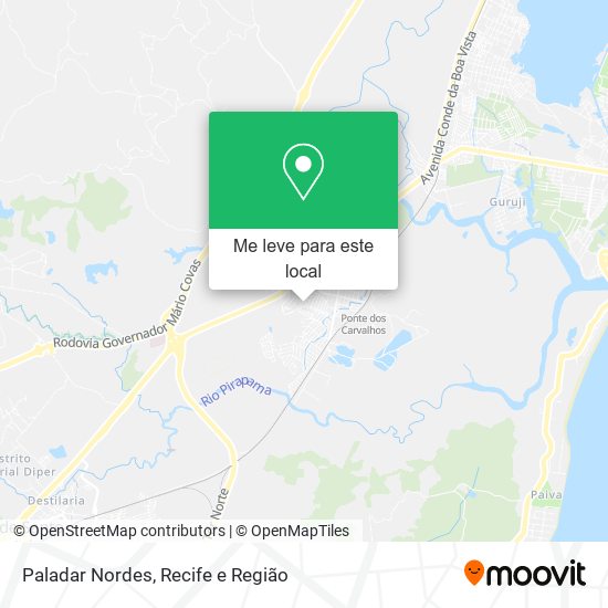 Paladar Nordes mapa