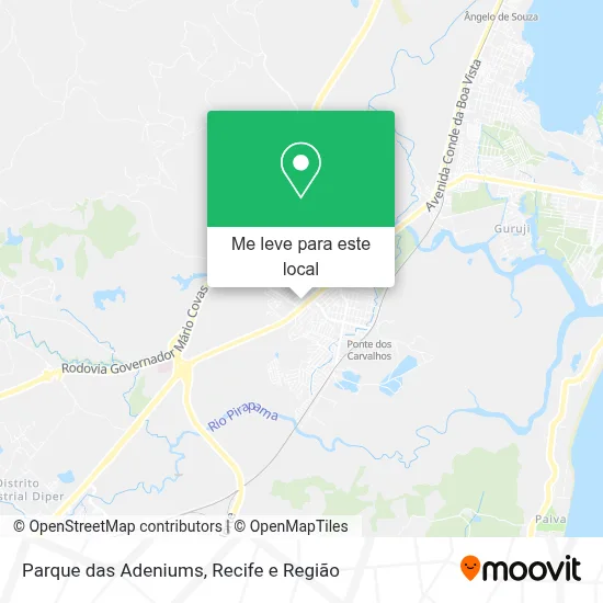 Parque das Adeniums mapa