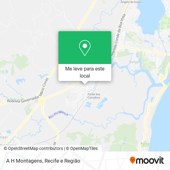 A H Montagens mapa