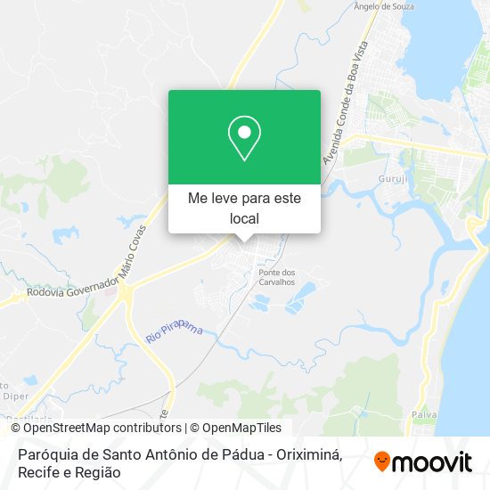 Paróquia de Santo Antônio de Pádua - Oriximiná mapa