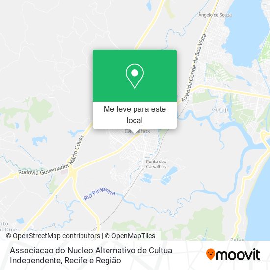 Associacao do Nucleo Alternativo de Cultua Independente mapa