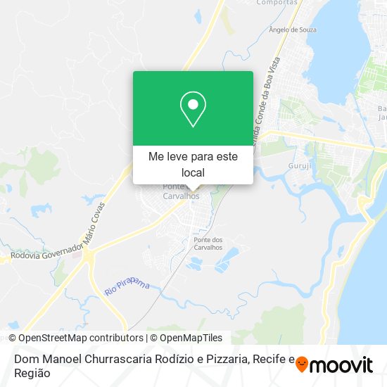 Dom Manoel Churrascaria Rodízio e Pizzaria mapa