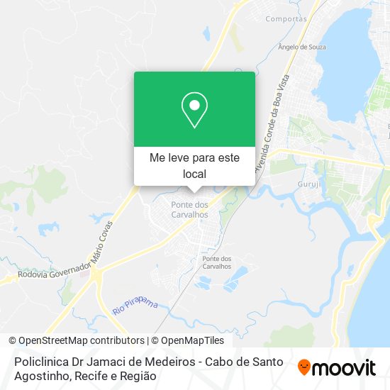 Policlinica Dr Jamaci de Medeiros - Cabo de Santo Agostinho mapa