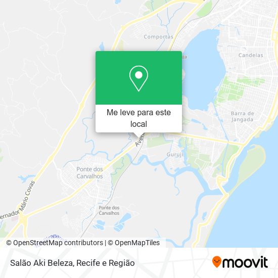 Salão Aki Beleza mapa