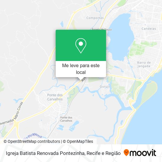 Igreja Batista Renovada Pontezinha mapa