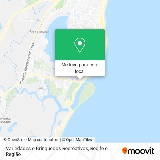Variedades e Brinquedos Recreativos mapa