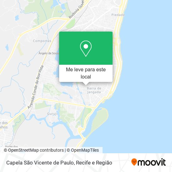 Capela São Vicente de Paulo mapa