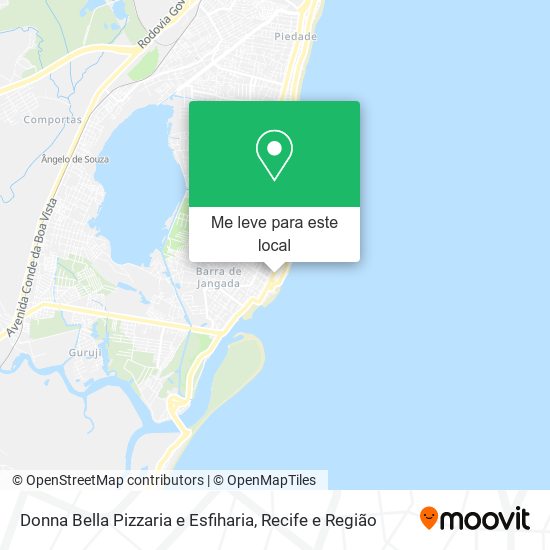 Donna Bella Pizzaria e Esfiharia mapa