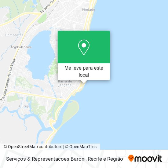 Serviços & Representacoes Baroni mapa