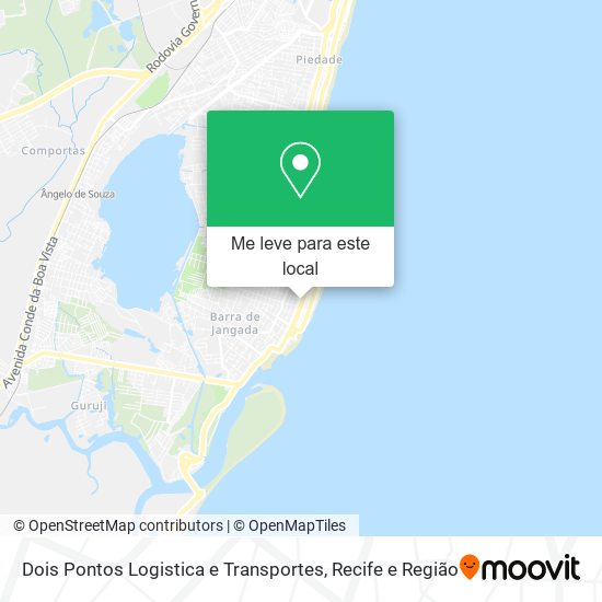 Dois Pontos Logistica e Transportes mapa