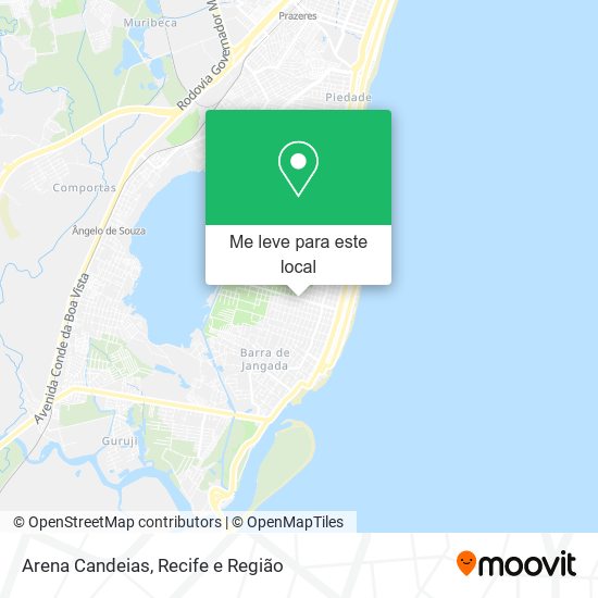 Arena Candeias mapa