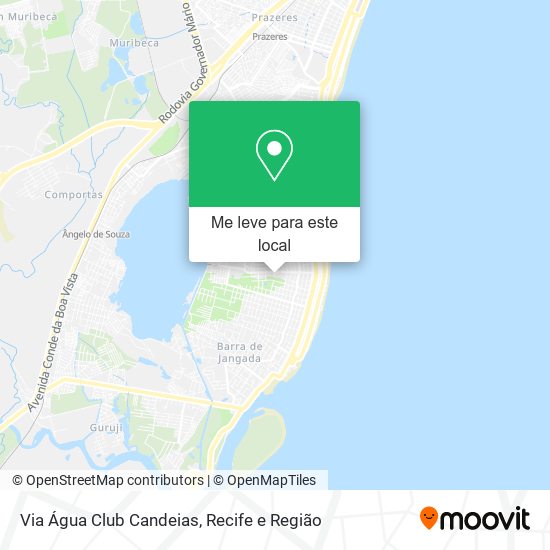 Via Água Club Candeias mapa