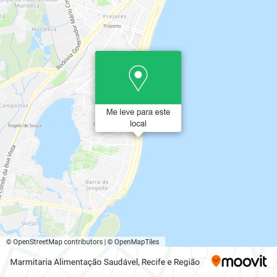 Marmitaria Alimentação Saudável mapa