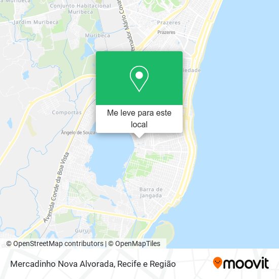 Mercadinho Nova Alvorada mapa