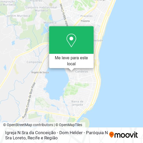 Igreja N Sra da Conceição - Dom Hélder - Paróquia N Sra Loreto mapa