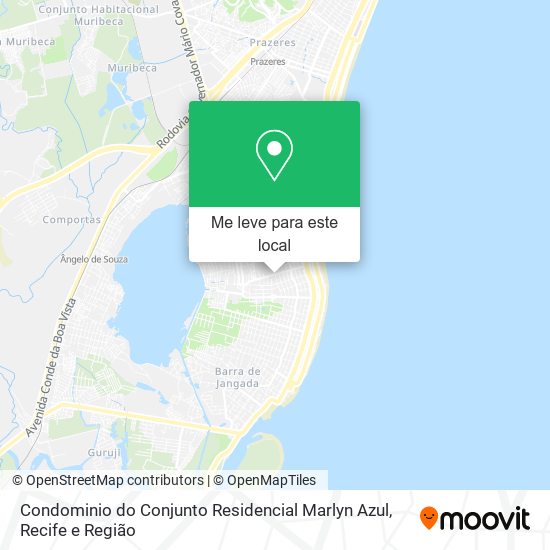 Condominio do Conjunto Residencial Marlyn Azul mapa