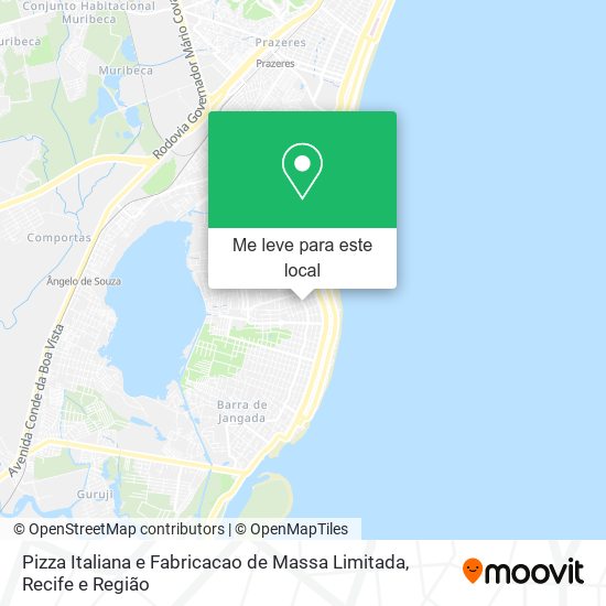 Pizza Italiana e Fabricacao de Massa Limitada mapa