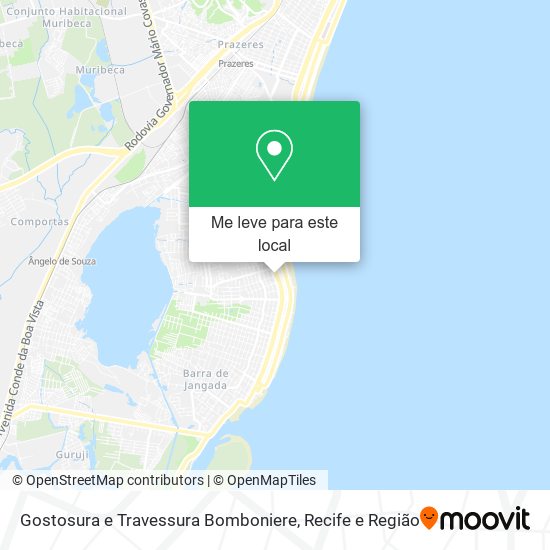 Gostosura e Travessura Bomboniere mapa