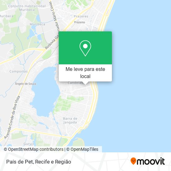 País de Pet mapa