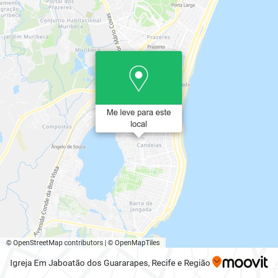 Igreja Em Jaboatão dos Guararapes mapa