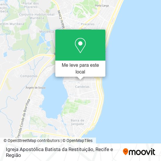Igreja Apostólica Batista da Restituição mapa