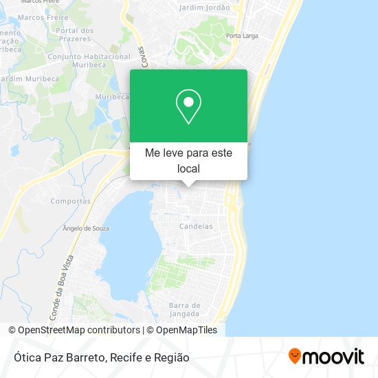 Ótica Paz Barreto mapa