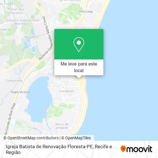 Igreja Batista de Renovação Floresta-PE mapa