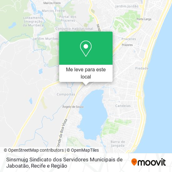 Sinsmujg Sindicato dos Servidores Municipais de Jaboatão mapa