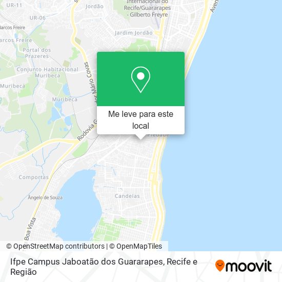 Ifpe Campus Jaboatão dos Guararapes mapa