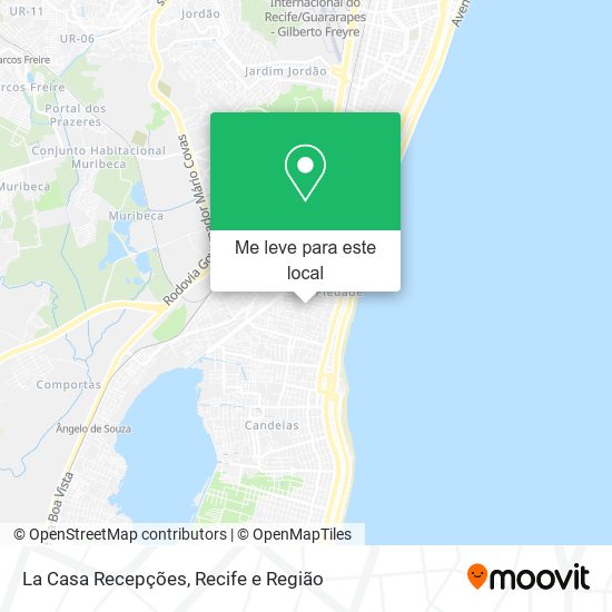 La Casa Recepções mapa