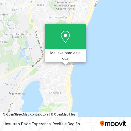 Instituto Paz e Esperanca mapa