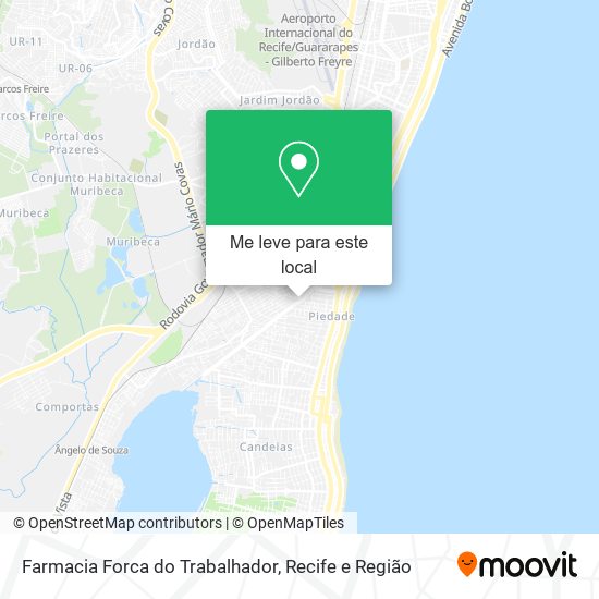 Farmacia Forca do Trabalhador mapa