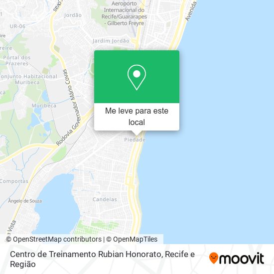 Centro de Treinamento Rubian Honorato mapa