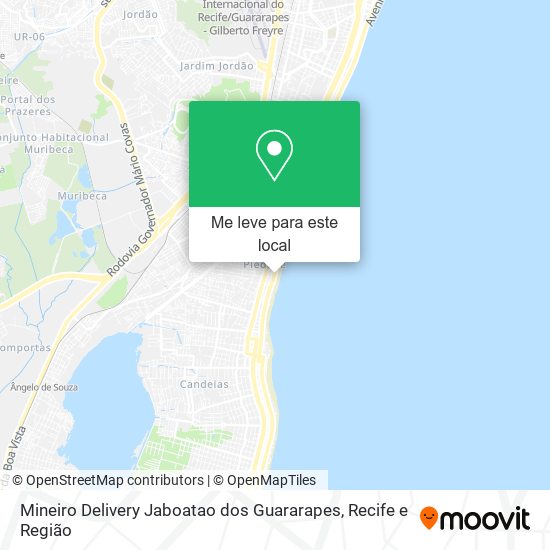 Mineiro Delivery Jaboatao dos Guararapes mapa