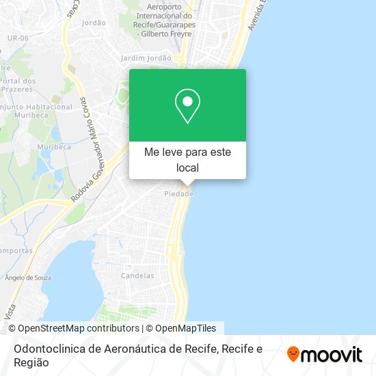 Odontoclinica de Aeronáutica de Recife mapa