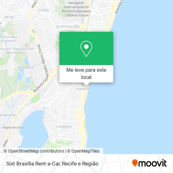 Sixt Brasília Rent-a-Car mapa