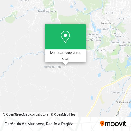 Paróquia da Muribeca mapa
