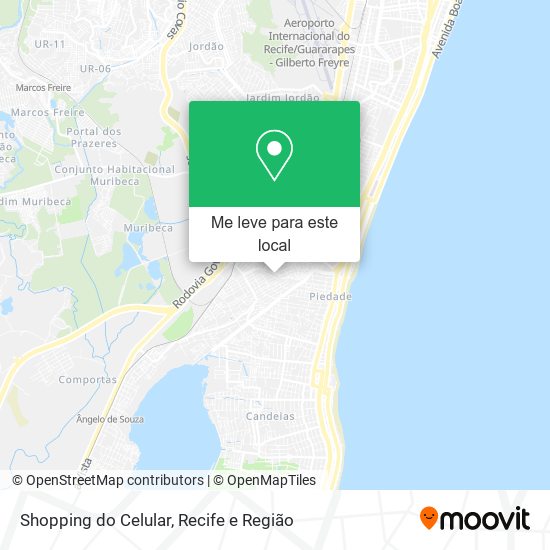 Shopping do Celular mapa